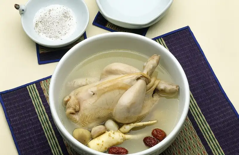 Samgyetang · ginseng chicken soup