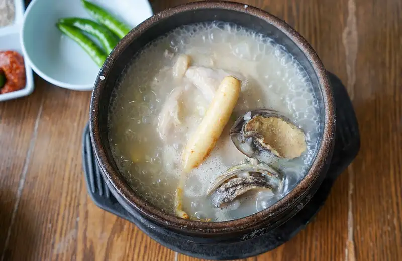 Samgyetang · ginseng chicken soup