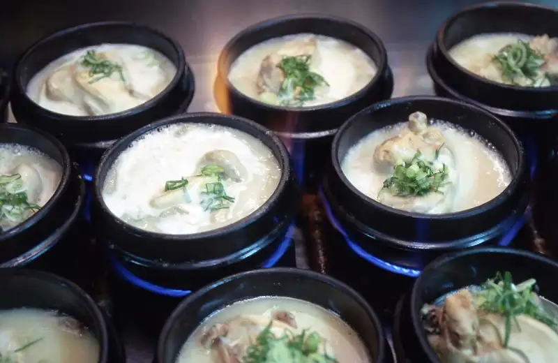 Samgyetang · ginseng chicken soup