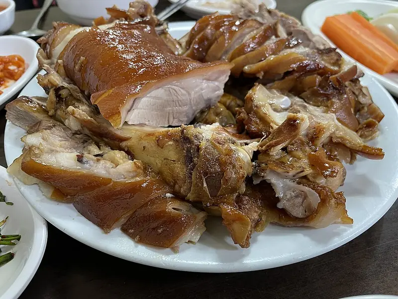Korean jokbal braised pork trotters